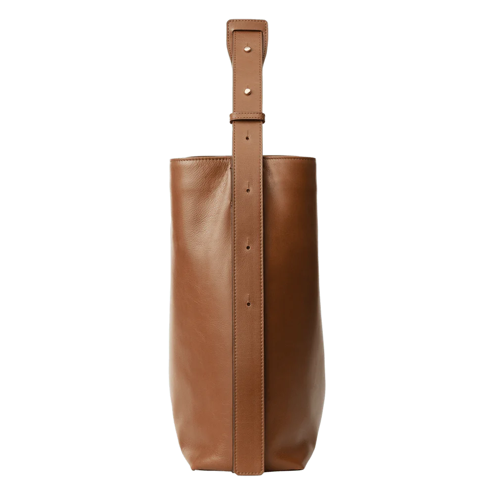 designer bucket bag Levant leather